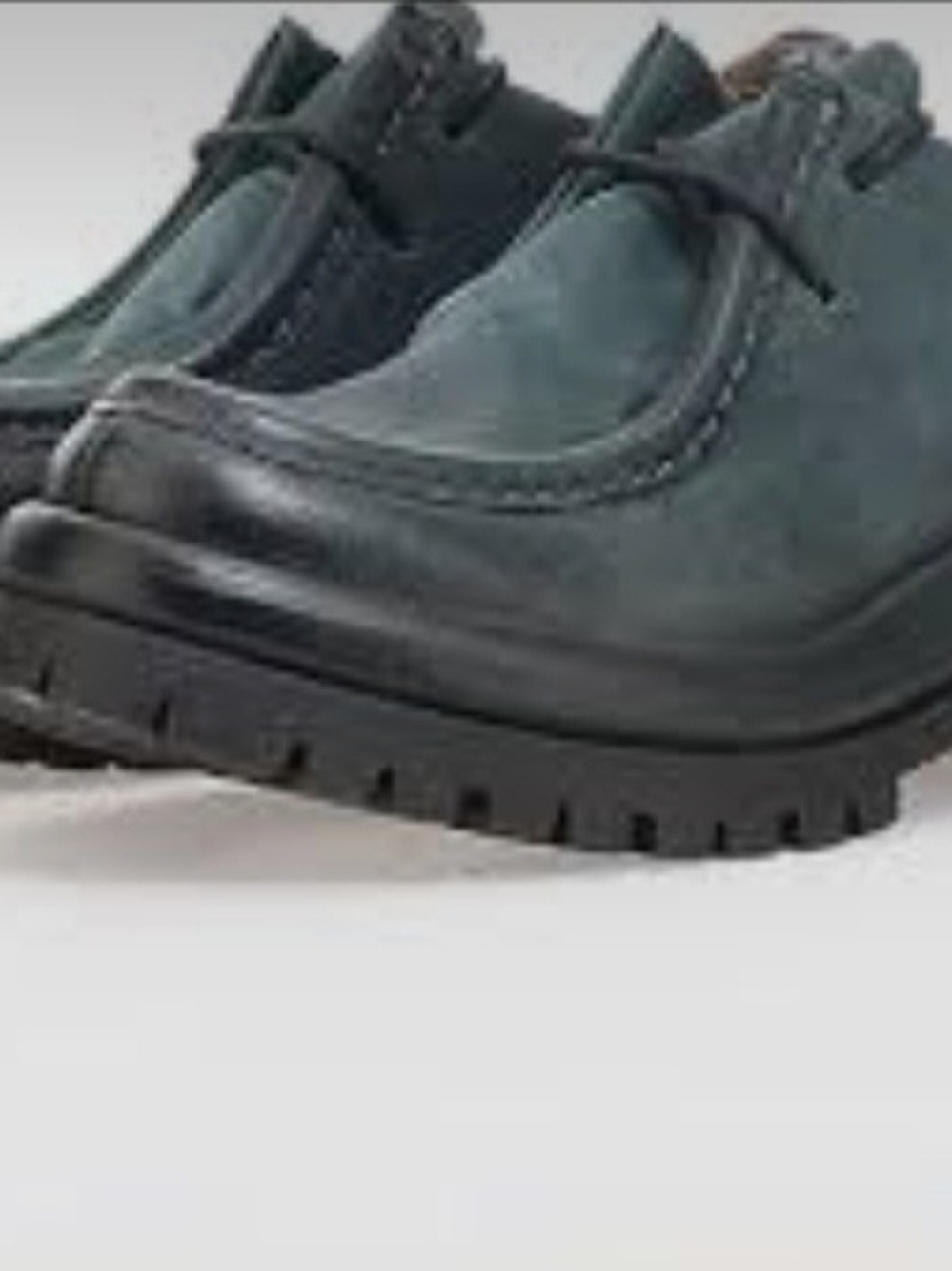 A.S.98 Women's Teal Green Leather Loafers